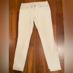 Michael Kors White Jet Set Denim Skinny Jeans, Size 6P